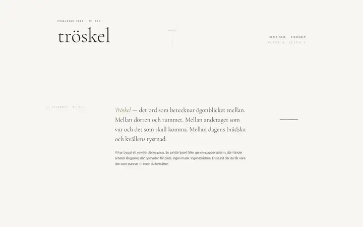 Tröskel — v1
